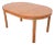 Drexel Mid-Century Hollywood Regency Campaign Pecan Wood Extension Dining Table, Newly Refinished For Sale