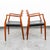 1960s Mid Century Danish Modern Dining Chairs Set 6 Niels j.l Moller #78 #62 Walnut For Sale - Image 11 of 12