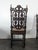 Brown Henri II Chairs in Openwork Carved Oak with Caned Seats, Set of 6 For Sale - Image 8 of 11