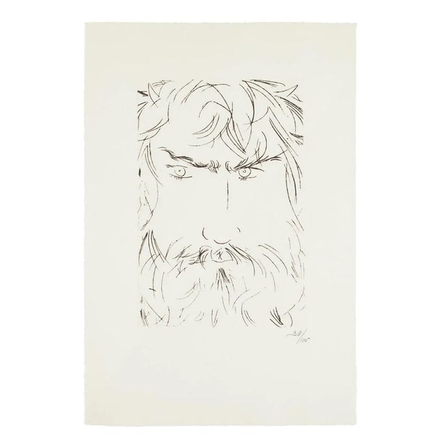 The Portrait of Oedipus king is an original etching realized by Giacomo Manzù in 1968. Racocin Press inc New York,...