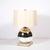 Metal Modernist Mercury Glass Table Lamps With Leather Wrapped Bases by Lorin Marsh For Sale - Image 7 of 17