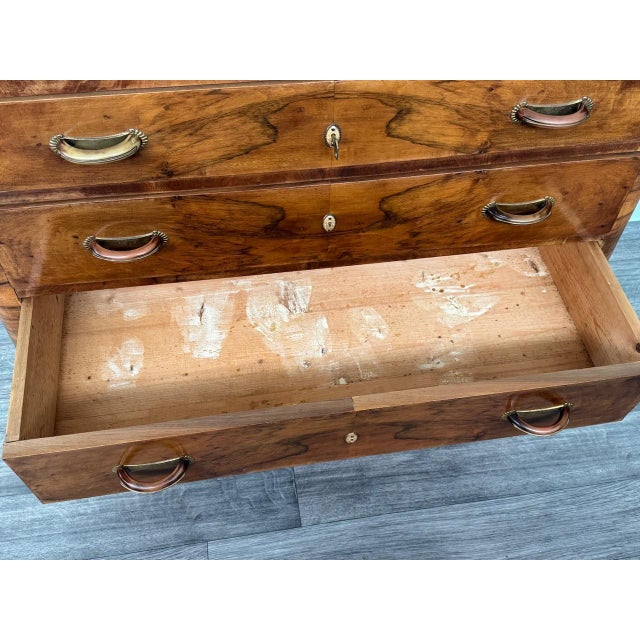 Vintage Italian Chest of Drawers in Burl Wood, 1930s For Sale - Image 16 of 17