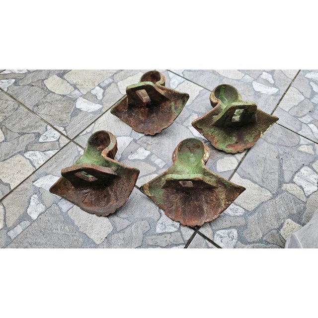 Art Nouveau Cast Iron Bathtub Legs with Eagle Claw Design, Set of 4 For Sale - Image 5 of 8