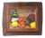 Mid 20th Century Fruit & Bottle Still Life Acrylic Painting, Framed For Sale