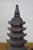 Stone Set of 3 Vintage Chinese Red Soapstone Five & Seven Tier Pagoda Temple Incense Burners For Sale - Image 7 of 12