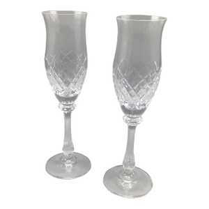 Montclair Champagne Flutes by Mikasa - A Pair