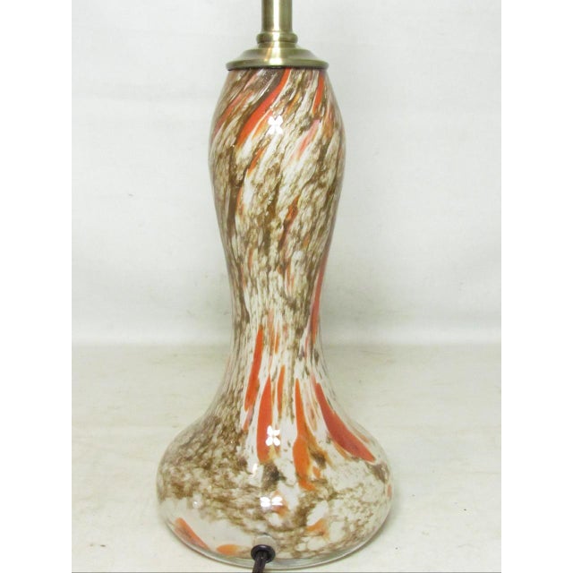 1940s French La Rochére Studio Art Glass Lamp For Sale - Image 5 of 14