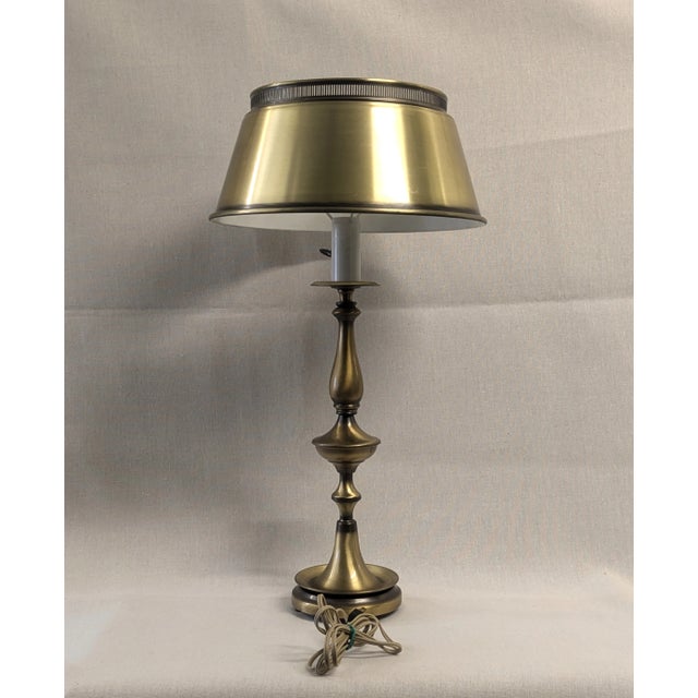 Brass Bouillotte Table Lamp For Sale - Image 4 of 11