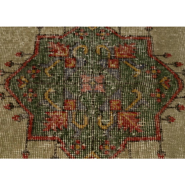 Turkish Mini Rug Oriental Hand Knotted Vintage Rug 2'3" x 3'6" #21107 For Sale - Image 4 of 8