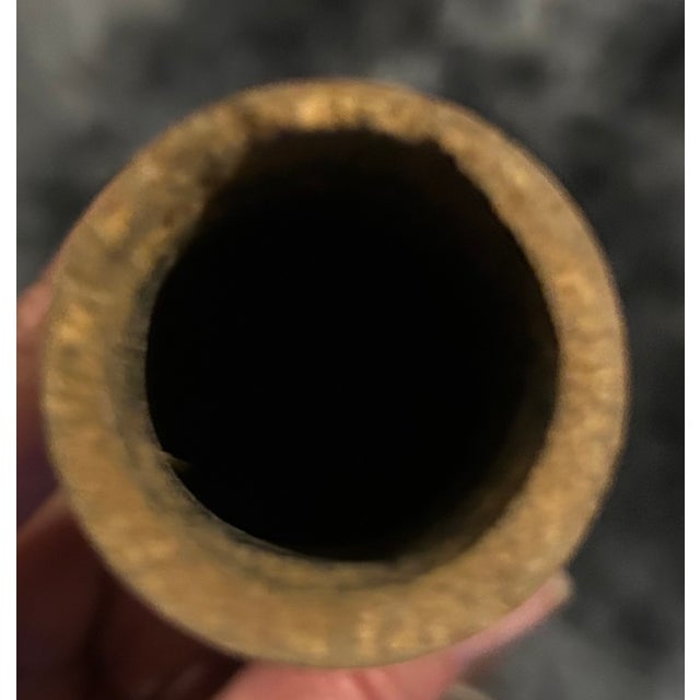 Authentic Handcrafted Kenyan Maasai Milk Gourd – Vintage Woven Leather & Cowrie Shell Tribal Art For Sale - Image 4 of 7