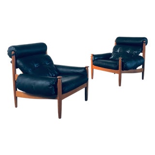 Scandinavian Lounge Chairs attributed to Eric Merthen for Ire Möbler, Sweden 1960s, Set of 2 For Sale