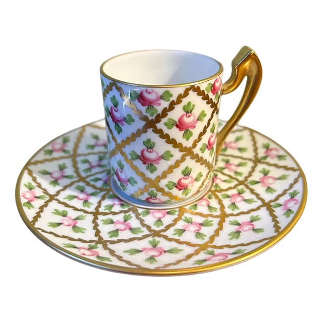 Coffee Cup and Saucer from Herend, Set of 2 For Sale