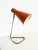 Large Mid-Century Modern Brass Table Lamp with Brick-Red Shade, 1950s For Sale - Image 10 of 18