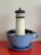 Ceramic 1994 Surrealist Studio Art Pottery Sculpture Lighthouse in a Coffee Cup For Sale - Image 7 of 7