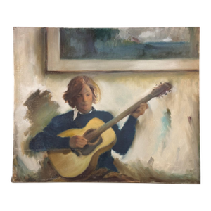 Mid 20th Century "David With Guitar" by Samuel Edmund Oppenheim