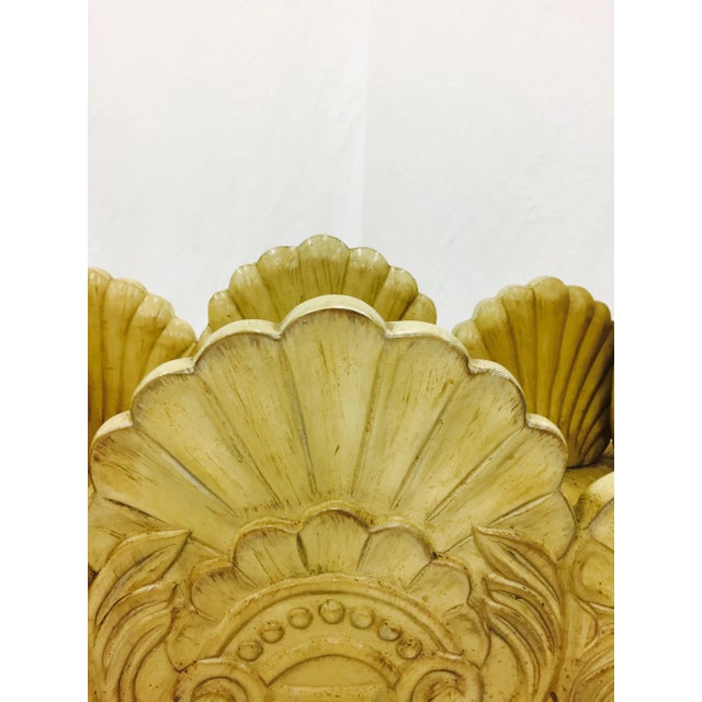 Vintage Hollywood Regency Clam Shell Table For Sale - Image 9 of 11