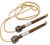 Art Deco Handmade Jumping Rope in Wood, Jute Cord and Aluminium, 1930s For Sale