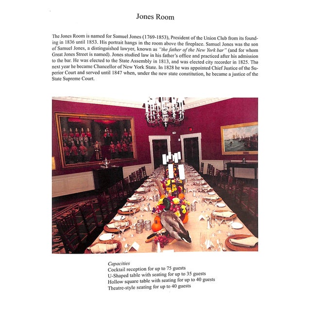White Union Club of the City of New York Event Prospectus For Sale - Image 8 of 17