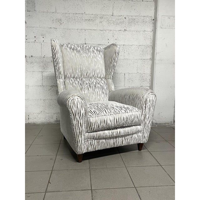 Vintage White Armchair, 1940s For Sale - Image 9 of 18