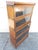 Antique English oak stacking lawyers or barrister bookcase, c.1900. Made by Kenrick and Jefferson, Birmingham, England....