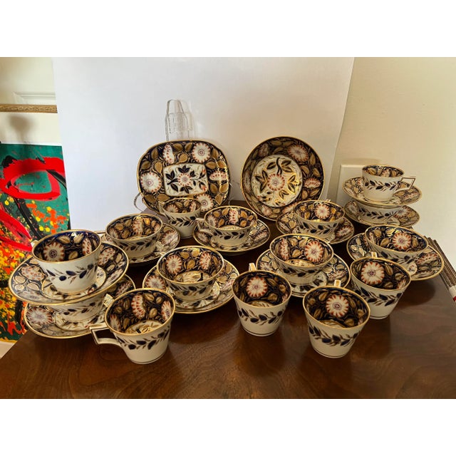 19th Century English Porcelain Dessert Service Cobalt- 27 Pieces For Sale - Image 11 of 11