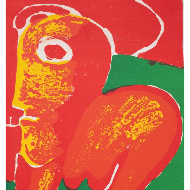 Bengt LINDSTROM (1925-2008)Abstract characterOriginal color lithographSigned in pencilLimited edition of 300 copies (here...