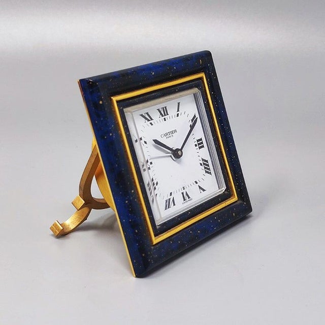 Mid-Century Modern Vintage Pendulette Alarm Clock from Cartier, 1980s For Sale - Image 3 of 11
