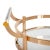 2 Tier Round Bar Cart in Gold For Sale - Image 4 of 7