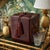 Elevate your home bar with this elegant, generously sized ice bucket. Featuring a rich, deep red lacquered finish, this...