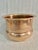 Brass Vintage Hammered Brass Pot Bellied Cache Pot or Planter For Sale - Image 8 of 8