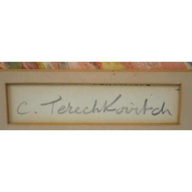 The School of Paris Rare Constantin Terechkovitch Lithograph Signed #D For Sale - Image 3 of 6