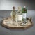 Modern Banyan Mango Wood with Rattan Inlay Octagonal Tray, Large For Sale - Image 3 of 7