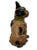Vintage 1930s Hubley Manufacturing Co. Cast Iron French Bulldog Doorstop Unusual Green Collar For Sale - Image 9 of 18