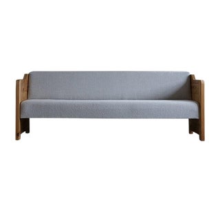 Mid-Century Danish Daybed in Solid Pine and Wool, 1980s For Sale