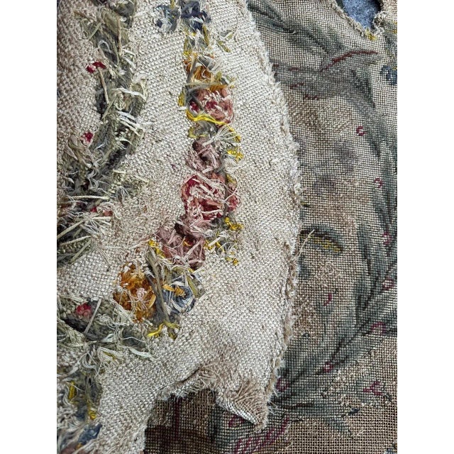French Needlepoint Chair Cover Tapestry from Bobyrug, 1890s For Sale - Image 12 of 13