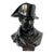 Vintage Glazed Terracotta Bust of Napoleon For Sale