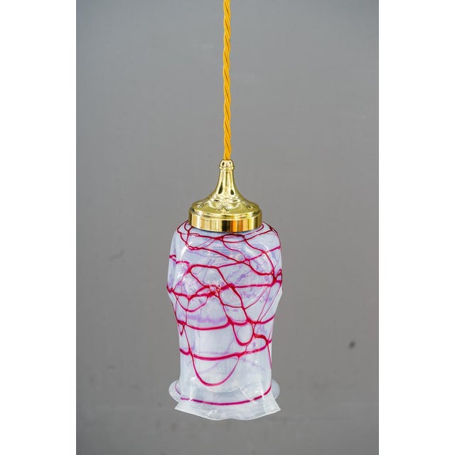 Art Deco Pendant with Opaline Glass Shade, 1920s For Sale - Image 10 of 18