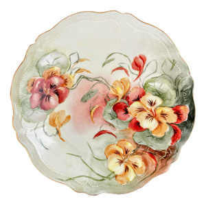 Early 20th Century Hand Painted Victorian Era Royal Austria Decorative Plate