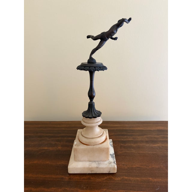 Early 20th Century Grand Tour Style Brass and Marble Classical Figure Collection For Sale - Image 5 of 14