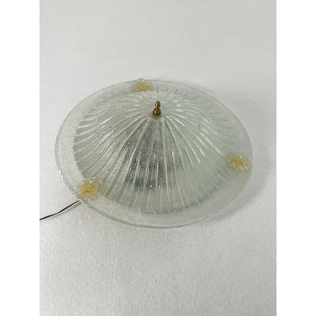 Large Venetian 3-Light Murano Glass Ceiling Light, 1980s For Sale - Image 4 of 13