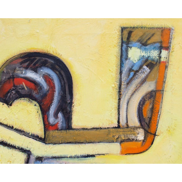 Late 20th Century Abstract Oil on Canvas Painting by James L. Bruch For Sale - Image 5 of 10