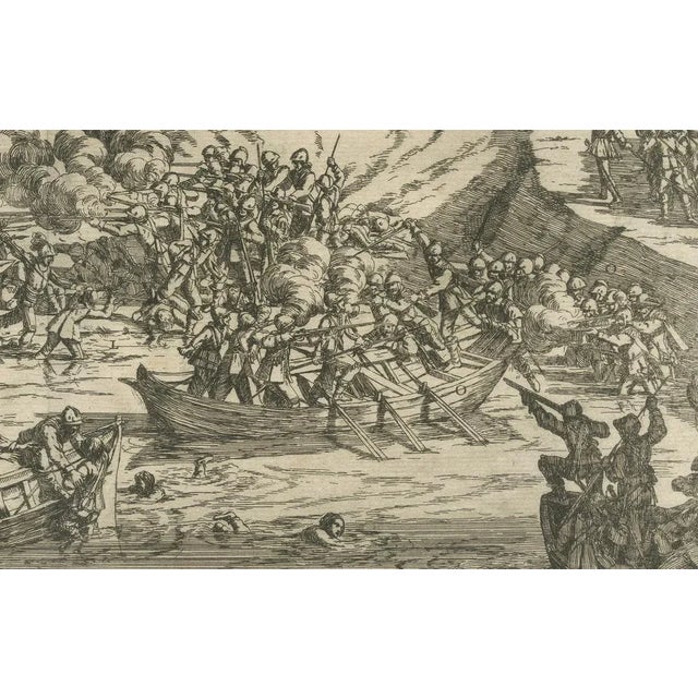 Map of The Kauwensteinse Dike in the Eighty Years War, 1647 For Sale - Image 6 of 9