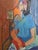 The Art Collector/ Blue Chair Reading no.2 For Sale