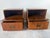 Wood Vintage Baker Furniture Campaign Style Nightstands – A Pair For Sale - Image 7 of 12