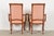 Baker Furniture French Provincial Louis XV Carved Walnut Armchairs or Dining Captain Chairs, Pair For Sale - Image 11 of 13