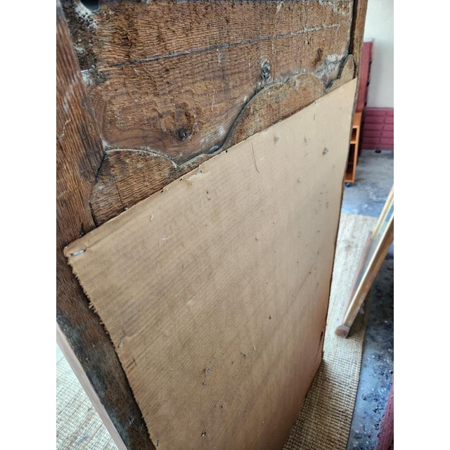 Mid 20th Century Pair of Antique Solid Pine Mirror For Sale - Image 5 of 8