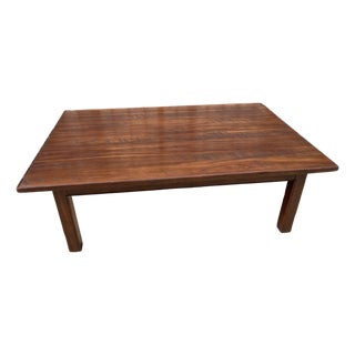 Large Walnut Cocktail Table by Wright Table Company For Sale