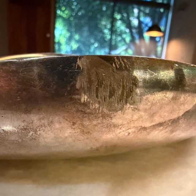 Metal Christofle Gallia Lino Sabatini Silver-Plated Leaf-Shaped Dish Mid-Century Modern For Sale - Image 7 of 16