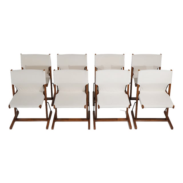 Nina and Santa Maria Chairs by Piero De Martini for Cassina, 1970s, Set of 8 For Sale