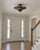 Mid-Century Modern Art Deco Brass Semi Flush Mount Ceiling Light, Handmade Wavy Petal Design, 4 Bulbs For Sale - Image 3 of 9